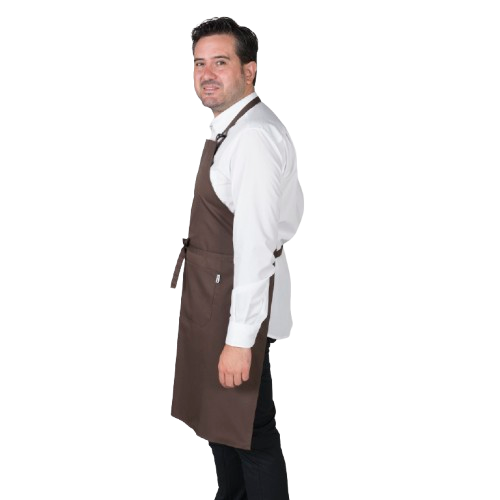 Delantal unisex con peto y bolsillo, talla única. Varios colores Delantal unisex con peto y bolsillo, talla única. Varios colores