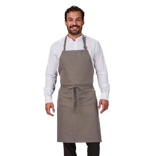 Delantal unisex con peto y bolsillo, talla única. Varios colores Delantal unisex con peto y bolsillo, talla única. Varios colores