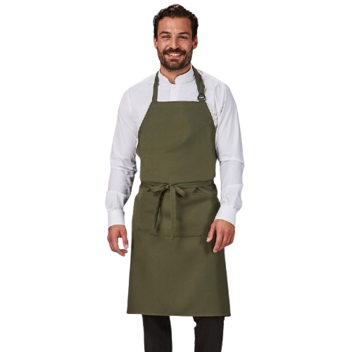 Delantal unisex con peto y bolsillo, talla única. Varios colores Delantal unisex con peto y bolsillo, talla única. Varios colores