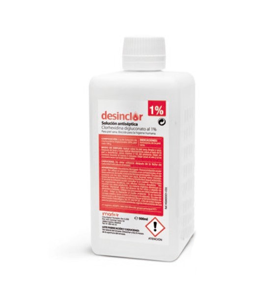 Desinclor Clorhexidina acuosa 500 ml sin bomba