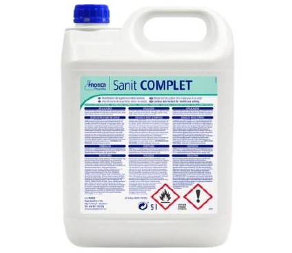 Desinfectante sin aclarado para superficies, Sanit Complet. Garrafa de 5L
