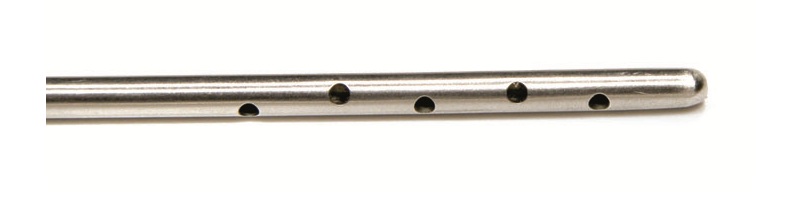 Cánula de infiltración reutilizable de 5 orificios 24,5 cm x 4 mm