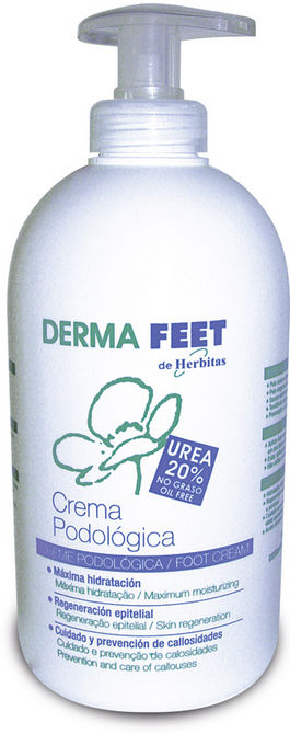 Dermafeet Crema Podológica 20% Urea C/Dispensador 480ml