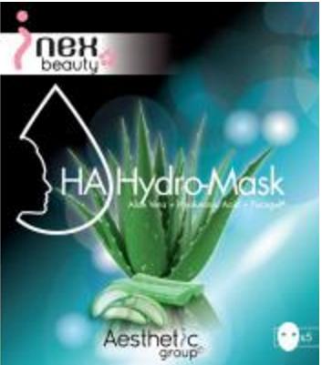 Máscara hidratante colágeno, aloe vera y ácido hialurónico. Caja de 5 unidades