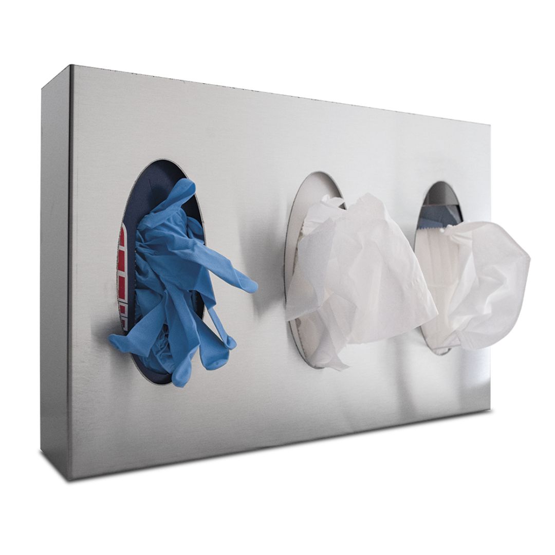 Dispensador de pañuelos, guantes y toallas Dispensador de pañuelos, guantes y toallas