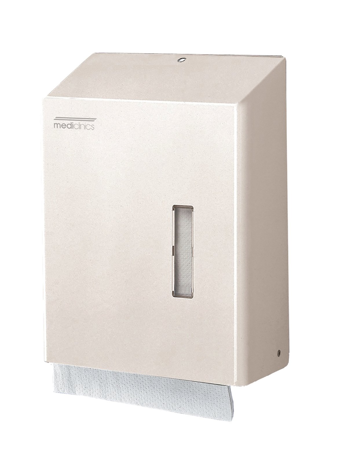 Dispensador de papel toalla C/Z. Acero inox. epoxi blanco