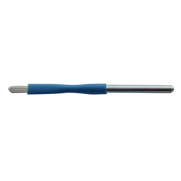Electrodo estéril desechable de acero inoxidable, 50 mm (mango de 44 mm) , punta plana