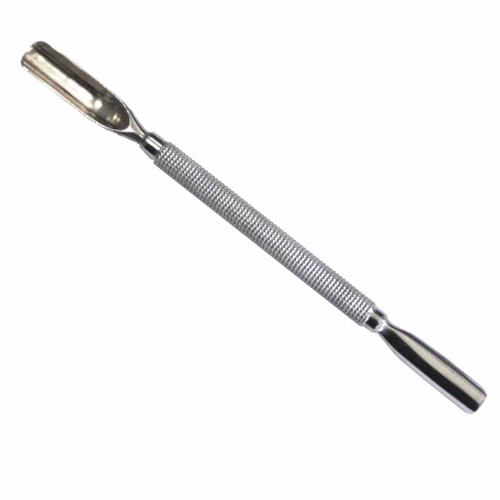 Empuja cutículas doble de acero inoxidable (grande) Empuja cutículas doble de acero inoxidable (grande)