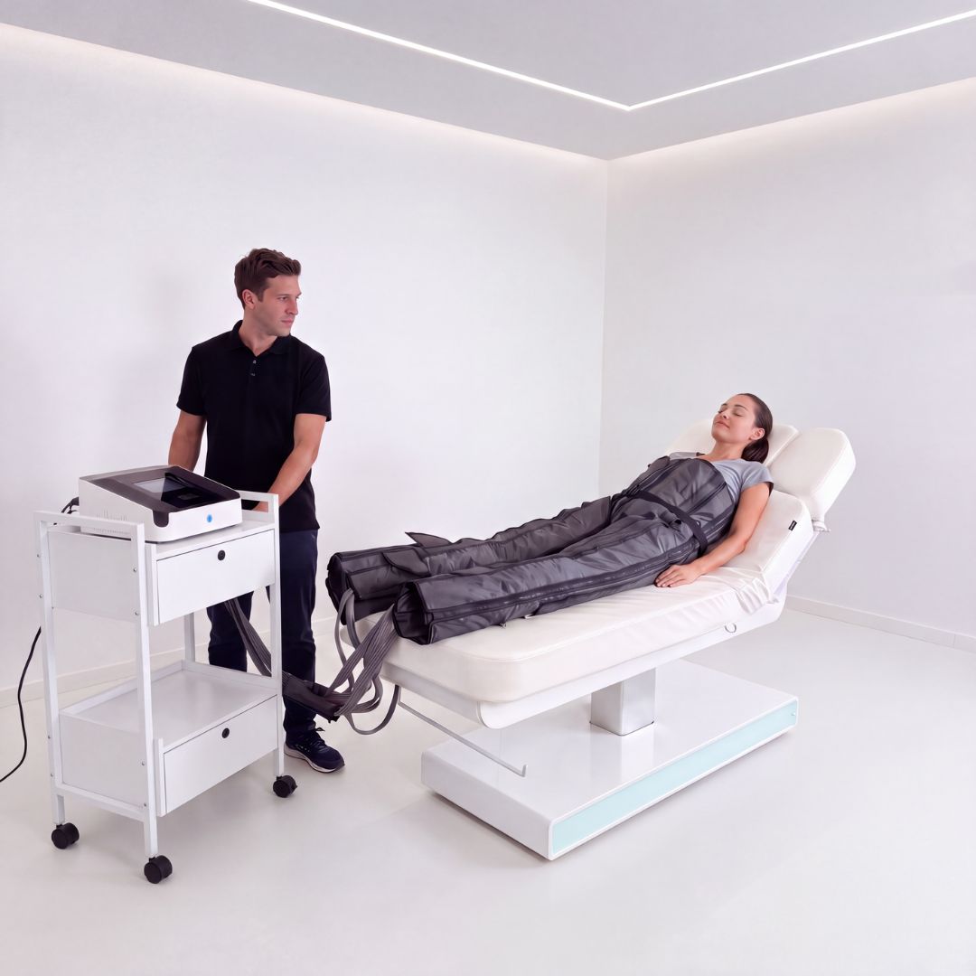 Equipo de presoterapia digital multicámara profesional Hightech Air Flow Equipo de presoterapia digital multicámara profesional Hightech Air Flow