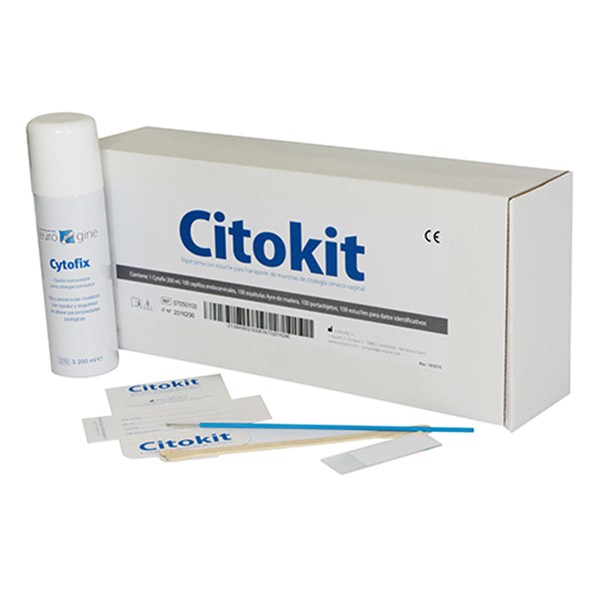 Citokit. Equipo para la toma y transporte de muestras de citología cérvico-vaginal