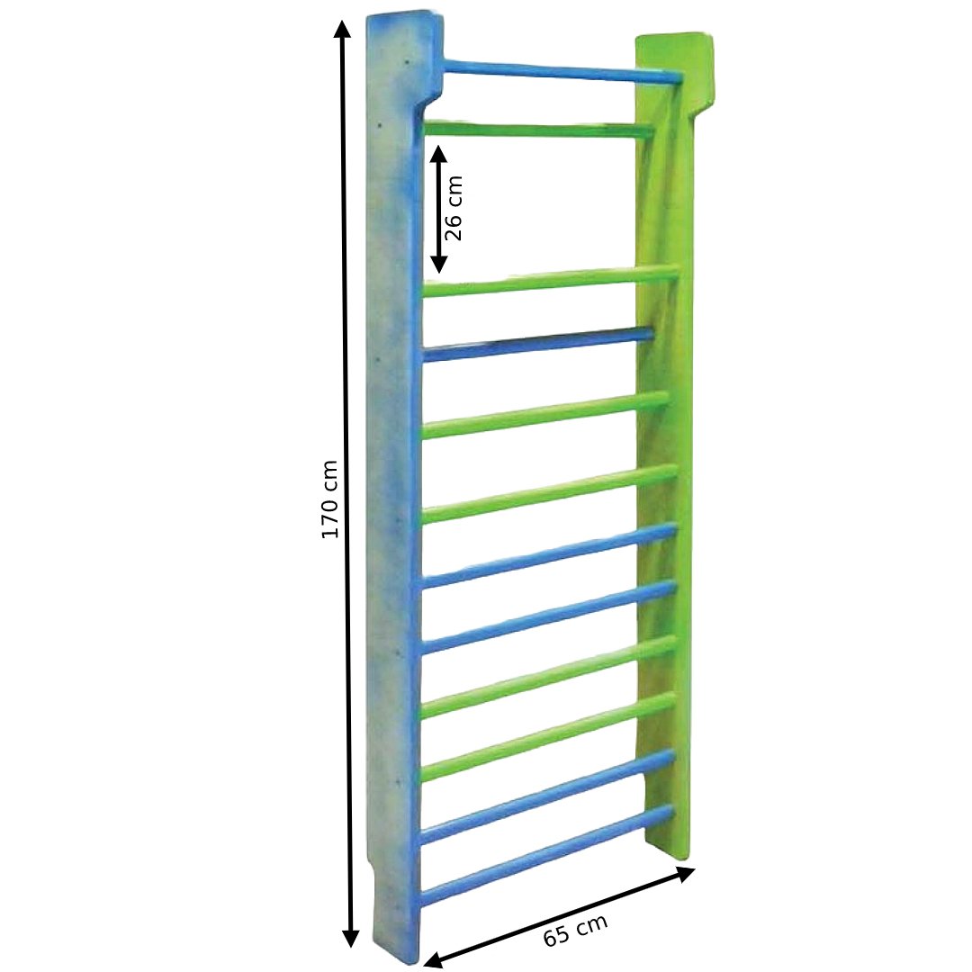 Espaldera infantil de madera con 12 peldaños Espaldera infantil de madera con 12 peldaños
