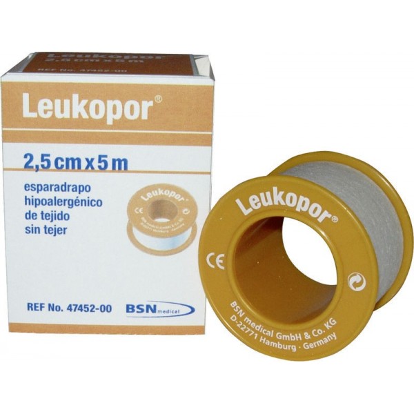 Esparadrapo de papel microporoso Leukopor. 1,25cm x 9,2m
