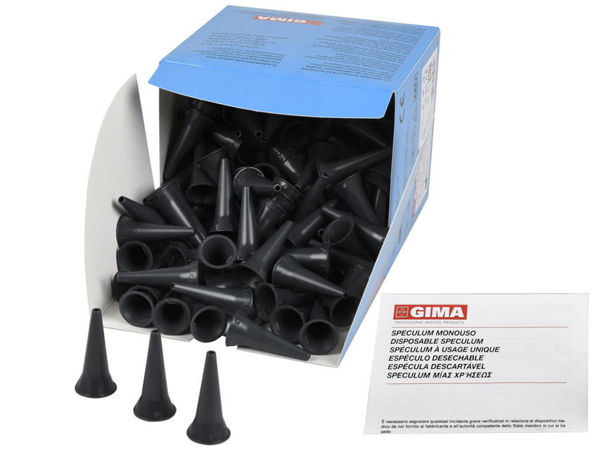 Espéculos desechables mini - 2,5 mm - gris. Caja de 250 unidades Espéculos desechables mini - 2,5 mm - gris. Caja de 250 unidades
