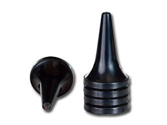 Espéculos desechables para Heine/Kawe - 2,5 mm - negro. Caja de 1000 unidades