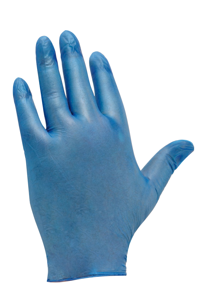 Medio/Grande/X-Large azul 100 X Polvo Gratis Desechable Guantes De Vinilo