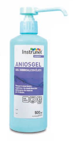 Instrunet ANIOSGEL gel hidroalcohólico, 500ml.
