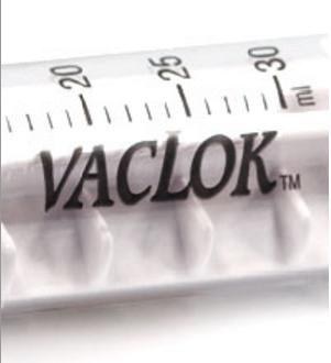 Jeringa Vaclok estéril de 60ml. Caja de 25 u Jeringa Vaclok estéril de 60ml. Caja de 25 u
