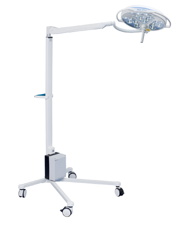 Lámpara de cirugía LED 2SC, Dr.Mach, 115.000 lux a 1 m. Base rodable