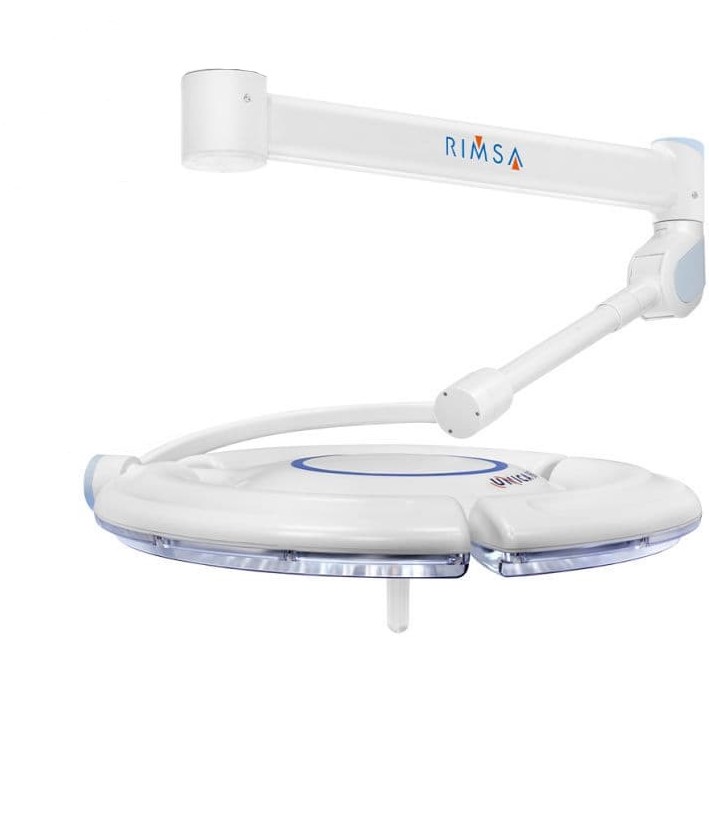 Lámpara de cirugía Unica 860 con ajuste de color, 160.000 lux a 1m. Techo hasta 3m Lámpara de cirugía Unica 860 con ajuste de color, 160.000 lux a 1m. Techo hasta 3m