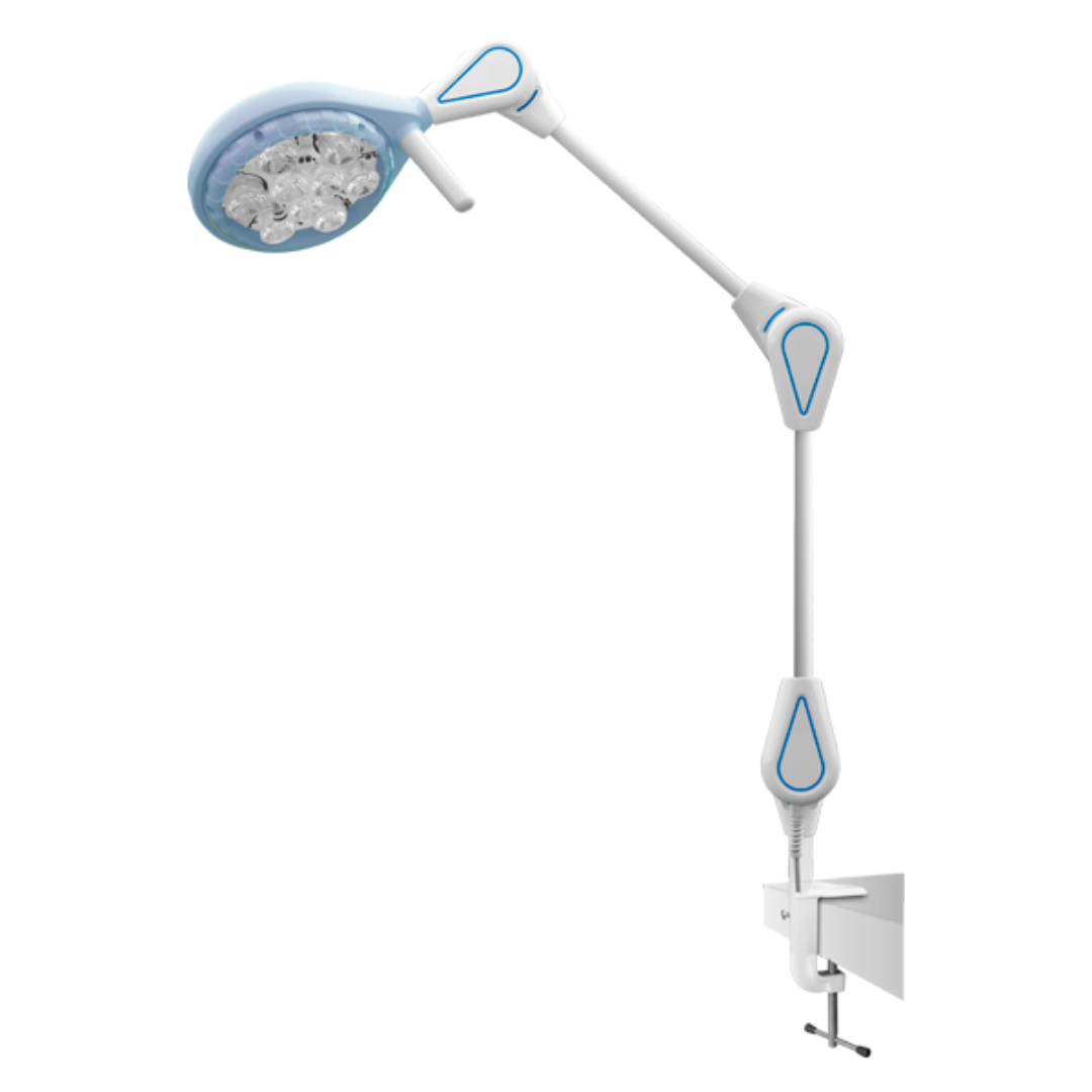 Lámpara de examen Primafix, 115.000 lux a 50 cm. Anclaje a raíl Lámpara de examen Primafix, 115.000 lux a 50 cm. Anclaje a raíl