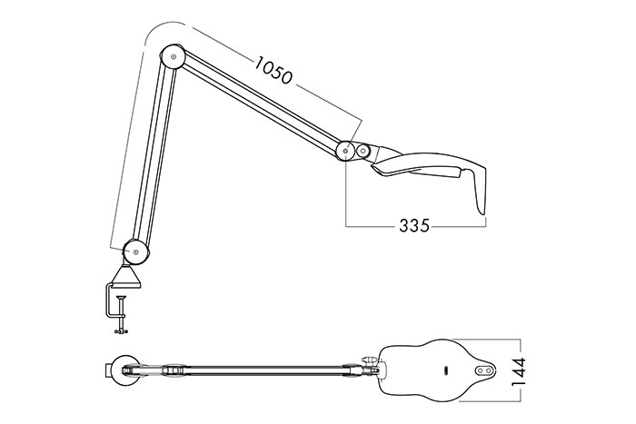 Lámpara de reconocimiento LHH LED G2, 120.000 lux a 50cm. Base rodable Lámpara de reconocimiento LHH LED G2, 120.000 lux a 50cm. Base rodable