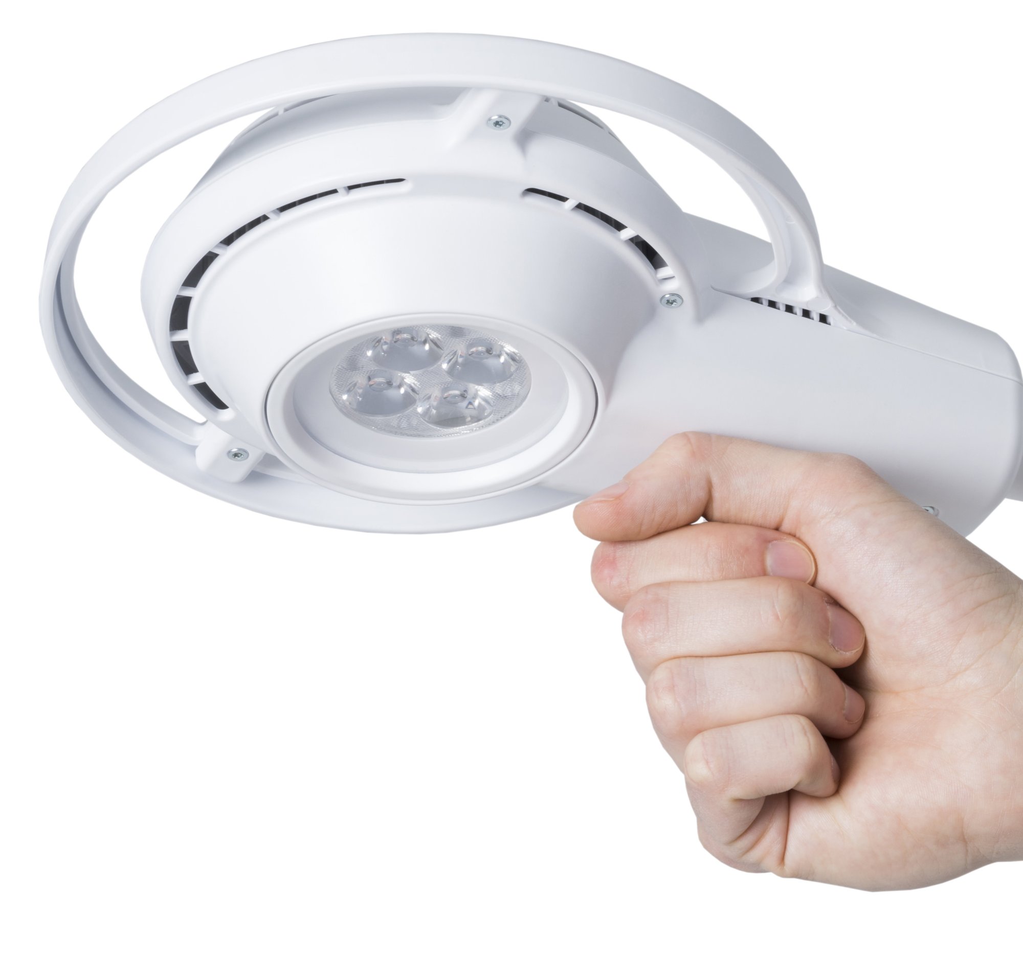 Lámpara de reconocimiento MS FLEX PLUS con brazo flexible y regulador de intensidad. Anclaje a pared con brazo extensor Lámpara de reconocimiento MS FLEX PLUS con brazo flexible y regulador de intensidad. Anclaje a pared con brazo extensor