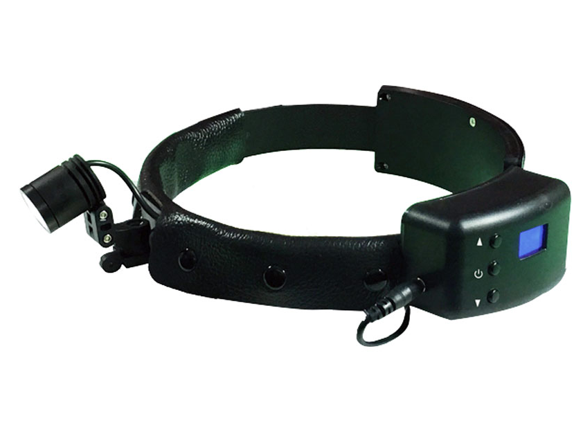 Lámpara frontal LED 38.000 lux con cinta craneal y batería Lámpara frontal LED 38.000 lux con cinta craneal y batería
