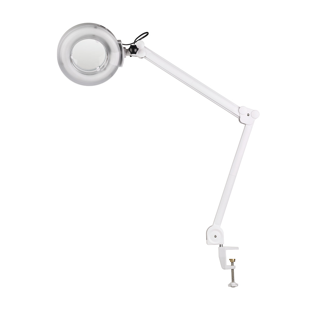 Lámpara LED con lupa de 3 aumentos. Anclaje a mesa Lámpara LED con lupa de 3 aumentos. Anclaje a mesa