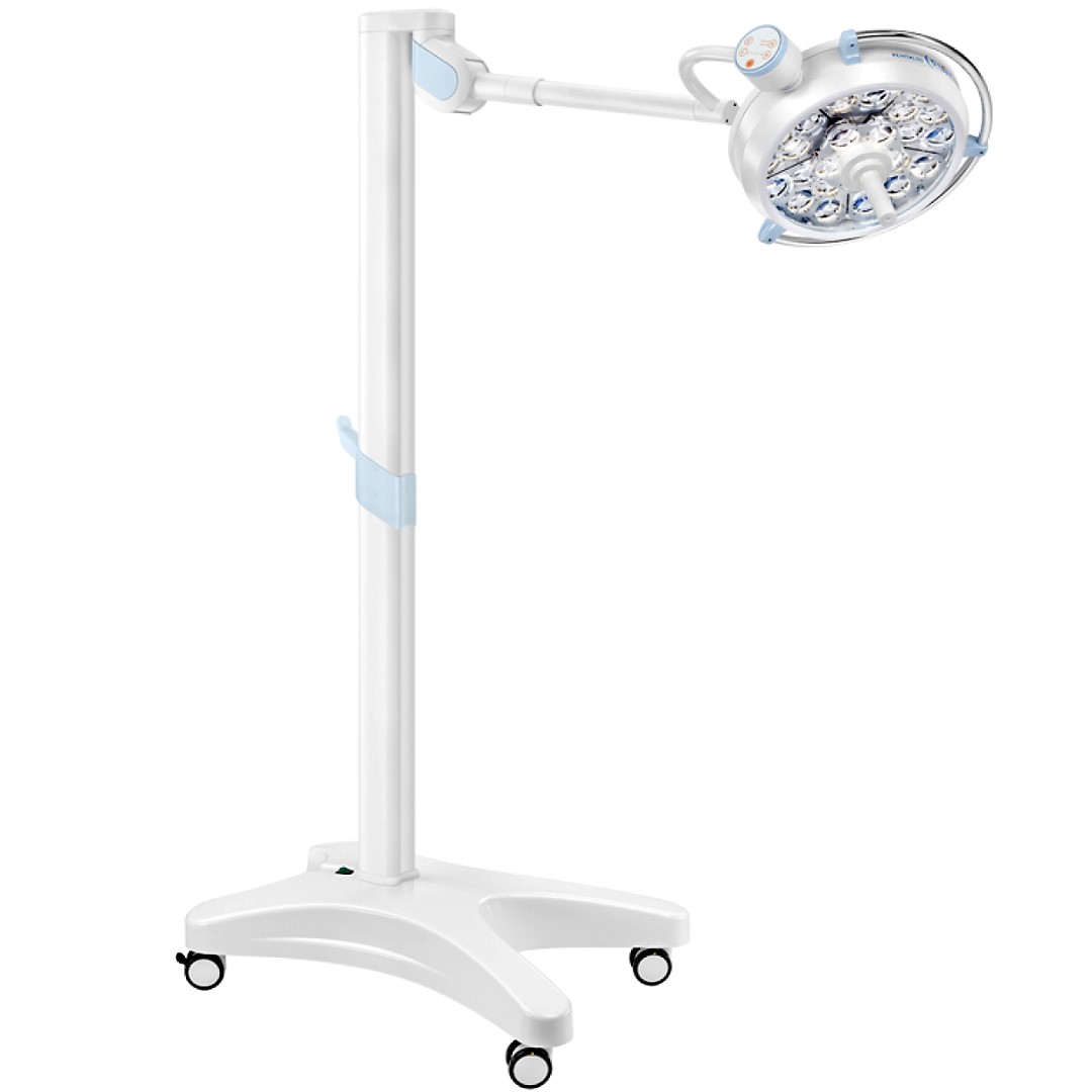 Lámpara de cirugía Pentaled 30N con ajuste de color, 160.000 lux a 1m. Base rodable