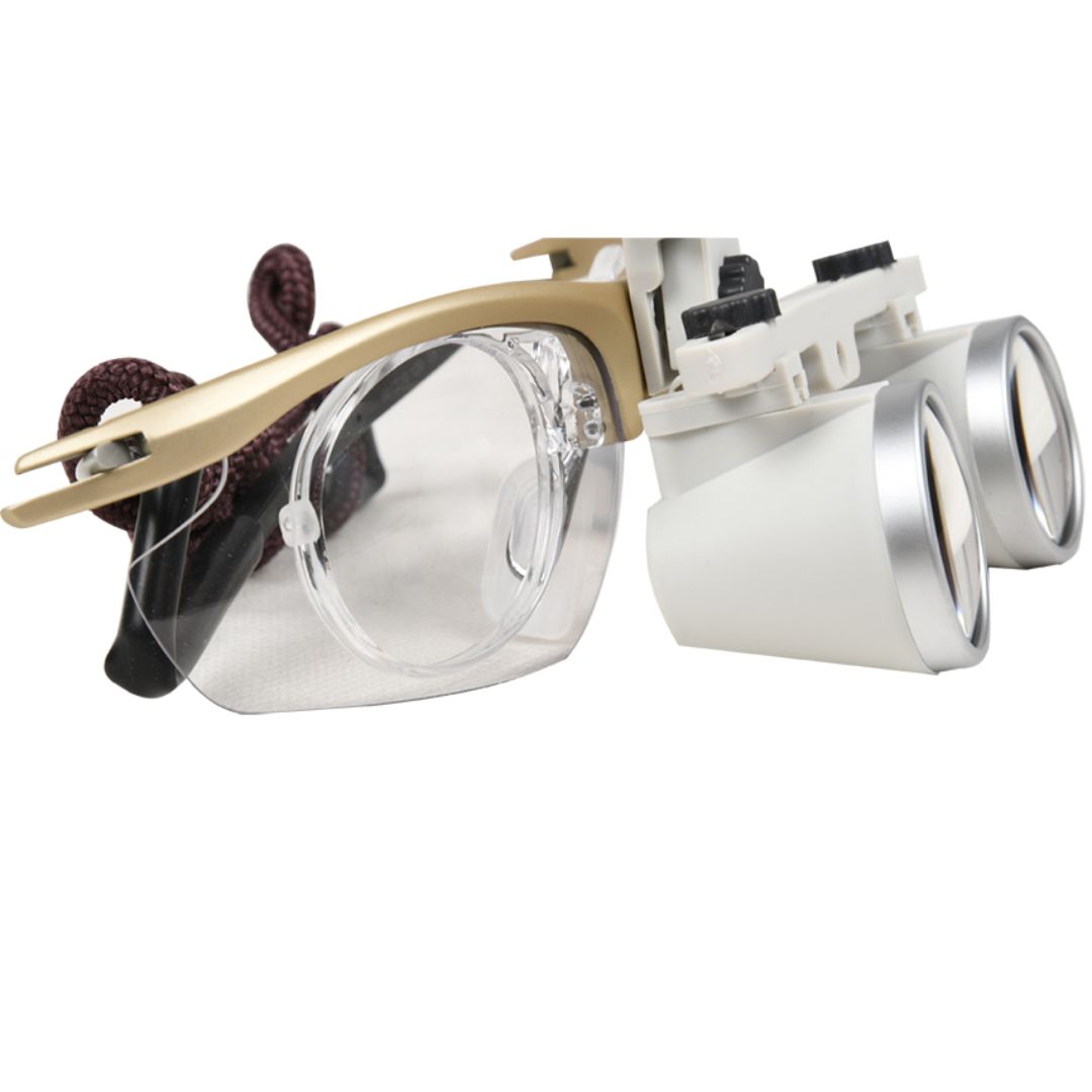 Lupa binocular style 2.5x Distancia de trabajo 340 mm. Campo de visión 80 mm diam. Lupa binocular style 2.5x Distancia de trabajo 340 mm. Campo de visión 80 mm diam.