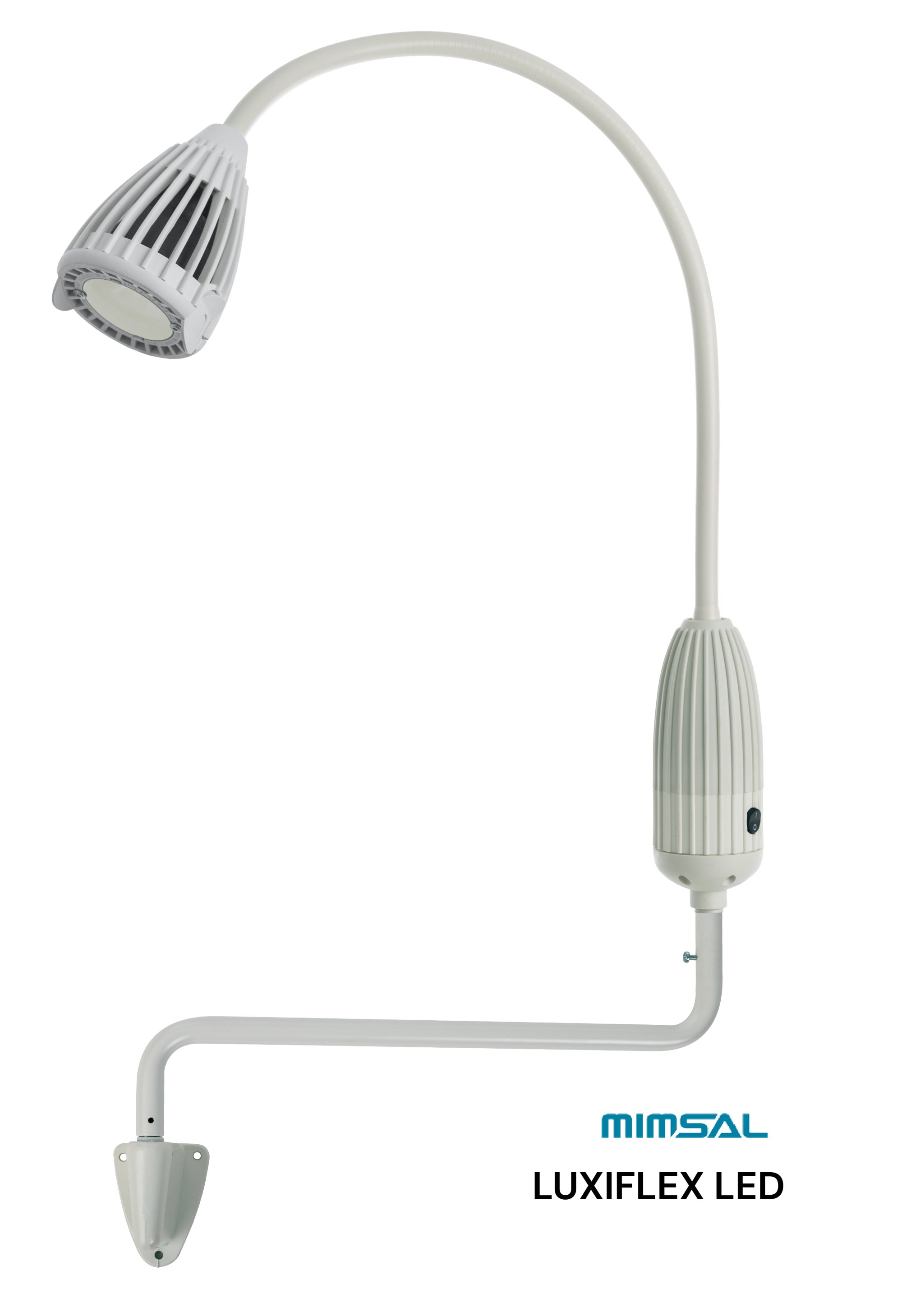 LUXIFLEX Luminaria de reconocimiento y examen halógena, versión pared con brazo extensor LUXIFLEX Luminaria de reconocimiento y examen halógena, versión pared con brazo extensor