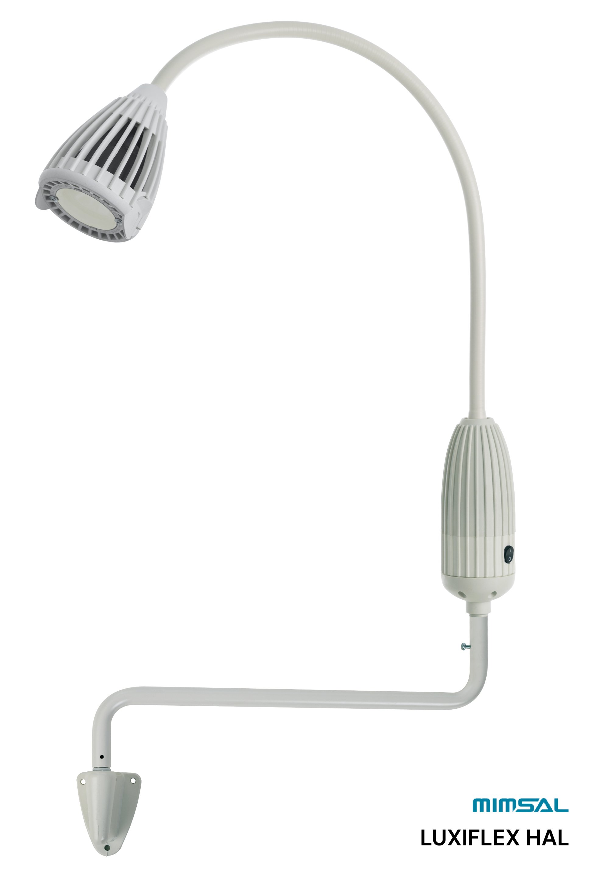 LUXIFLEX Luminaria de reconocimiento y examen halógena, versión pared con brazo extensor LUXIFLEX Luminaria de reconocimiento y examen halógena, versión pared con brazo extensor