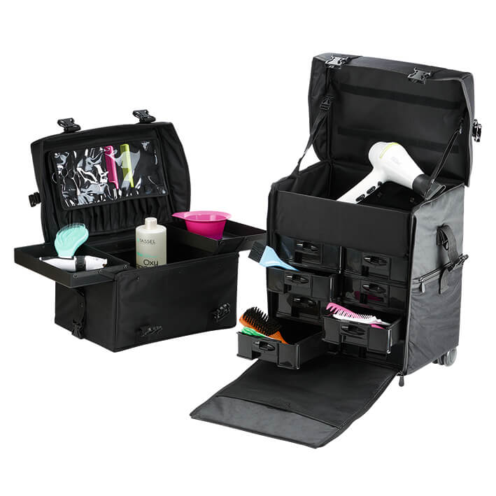 Maleta doble de nylon 40,5x29x42cm. Color negro Maleta doble de nylon 40,5x29x42cm. Color negro