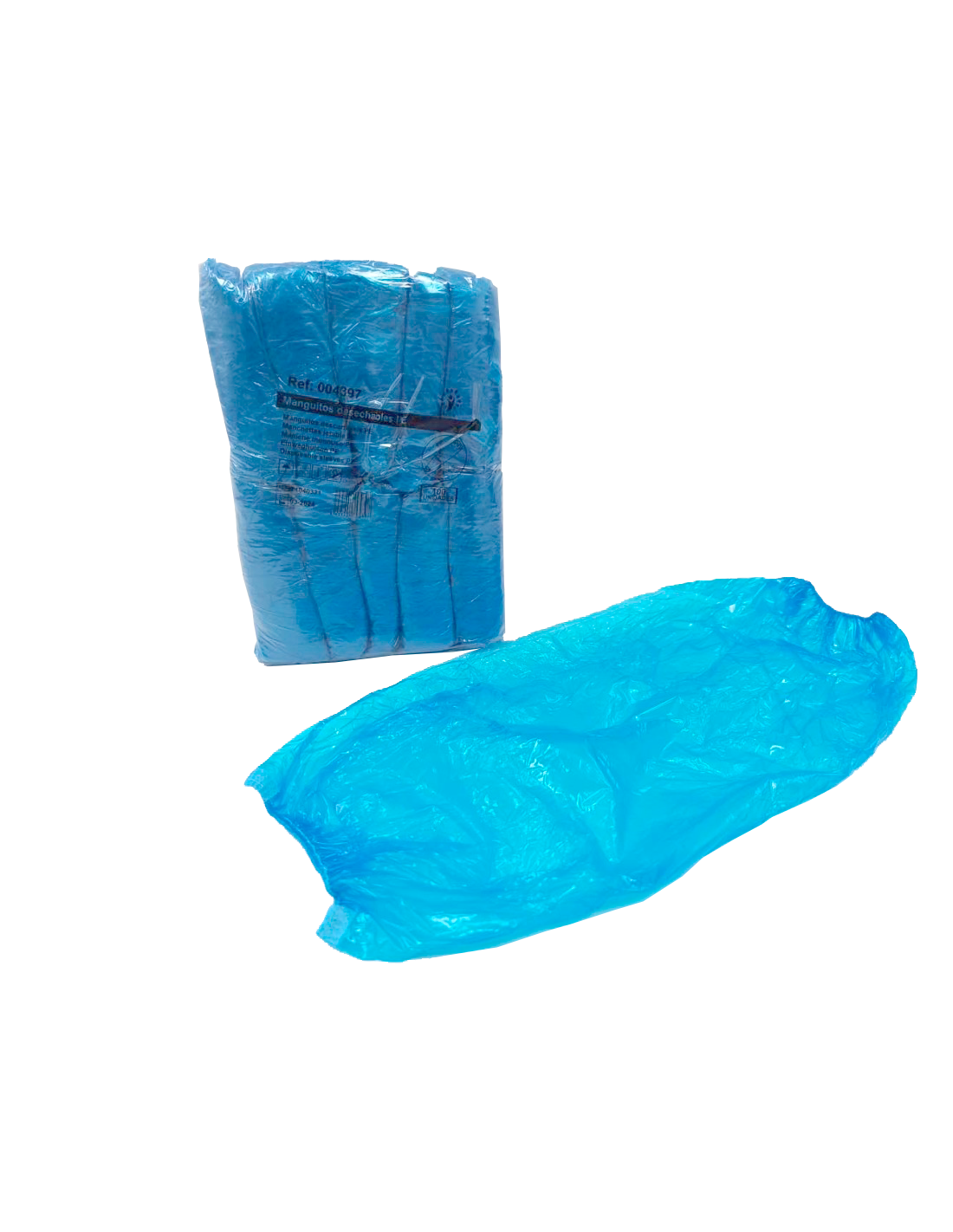 Manguito de polietileno azul y desechable (100 uds)