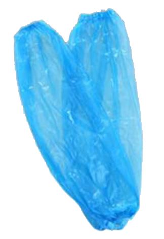 Manguitos de polietileno, color azul. No estériles. Paquete de 100 unidades (50 pares)