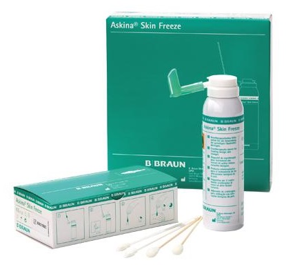 Producto crioterapéutico para el tratamiento de verrugas Askina Skin Freezer. Torundas de 5 mm