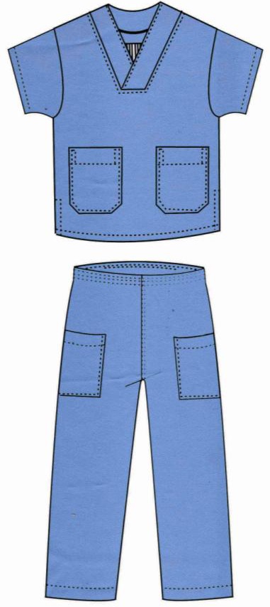 Pijama clásico Sartec azul. Varias tallas
