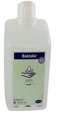 Gel neutro dermoprotector Baktolin Pure para el lavado frecuente de manos y piel. 1 litro