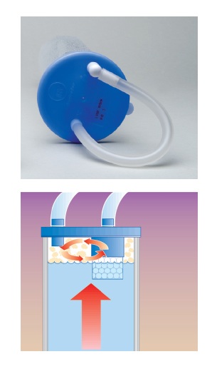 Bolsa azul aspirator autobloqueo con filtro. 2000ml