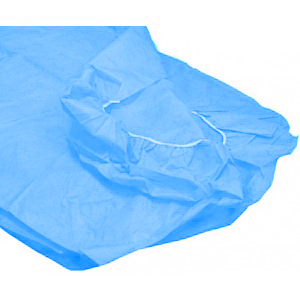Sábana ajustable azul de tejido suave 80x210 cm, 30 gr