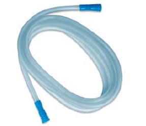 Tubo de aspiración diámetro 7 x 10 Conector flexible azul 3 metros