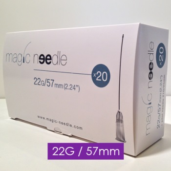Microcánula flexible Magic Needle 22G x 57 mm. Caja de 25 unidades Microcánula flexible Magic Needle 22G x 57 mm. Caja de 25 unidades