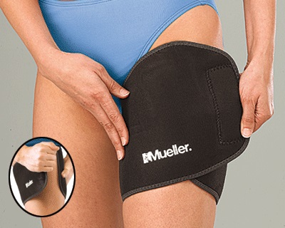 Muslera ajustable de neopreno. Color negro. Talla única Muslera ajustable de neopreno. Color negro. Talla única