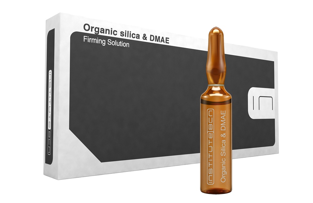Organic Silica 0,5% & DMAE 2,5%. Fórmula reafirmante. Ampollas de 5 ml. 10 un.
