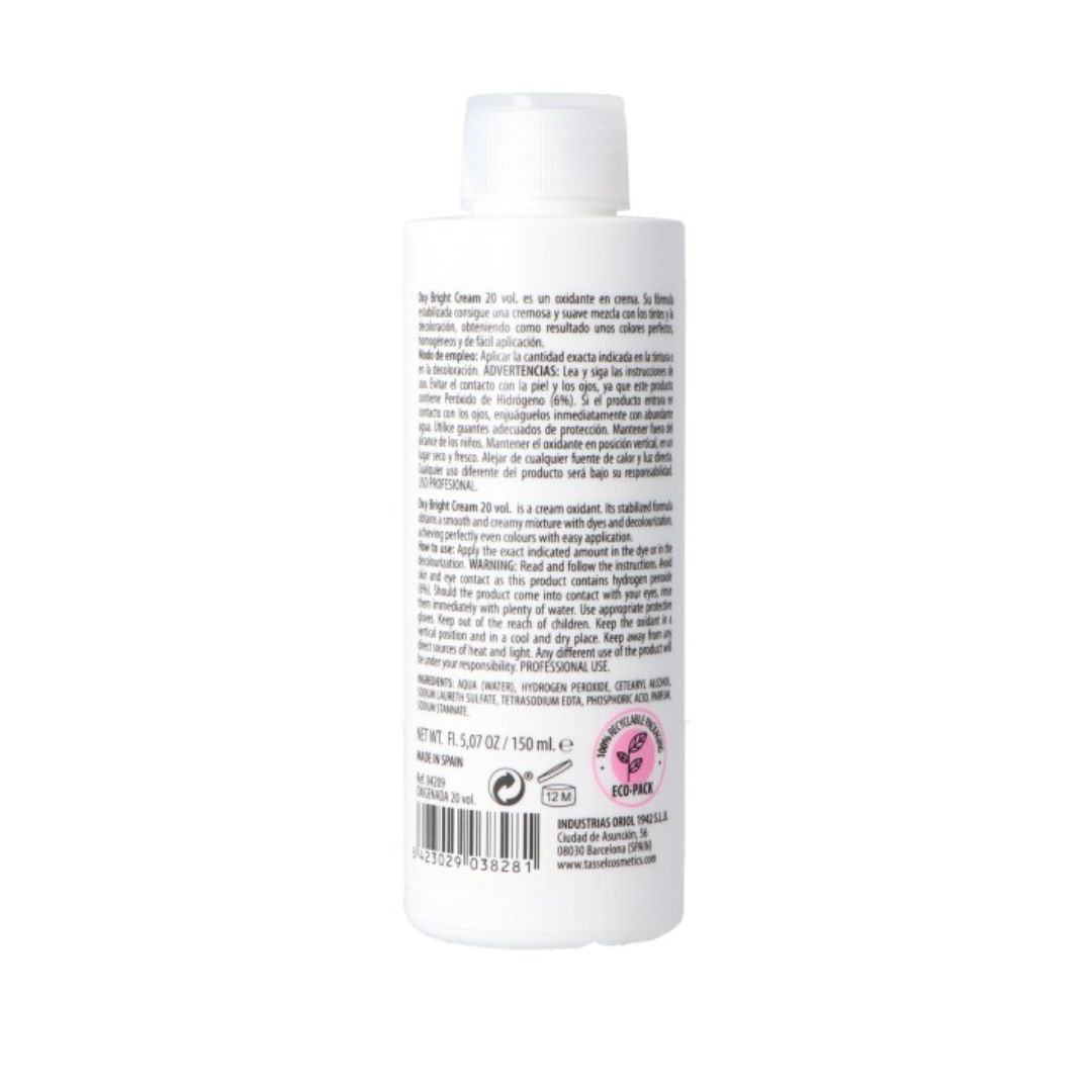 Oxidante en crema Oxy Bright Cream, 20 volúmenes. Botella de 150ml Oxidante en crema Oxy Bright Cream, 20 volúmenes. Botella de 150ml