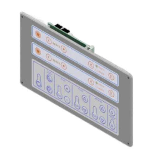 Panel de control de pared para lámparas de doble cúpula + control de cámara integrada Panel de control de pared para lámparas de doble cúpula + control de cámara integrada