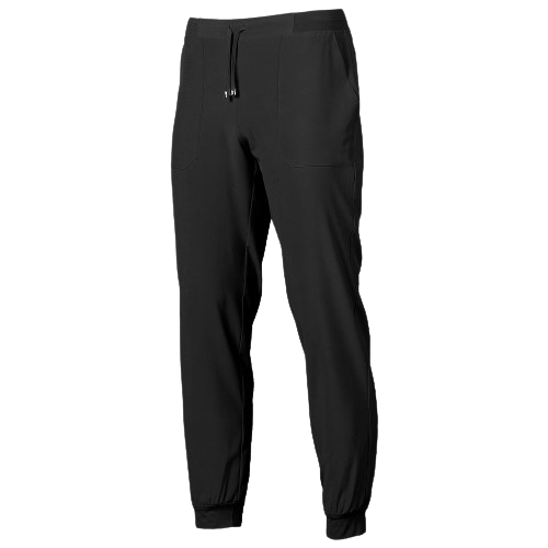 Unisex jogger-style pants. Various colors and sizes.