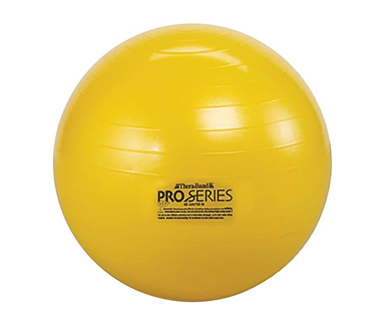 Pelota hinchable 45cm para ejercicios Theraband Pro, color amarillo. Pelota hinchable 45cm para ejercicios Theraband Pro, color amarillo.
