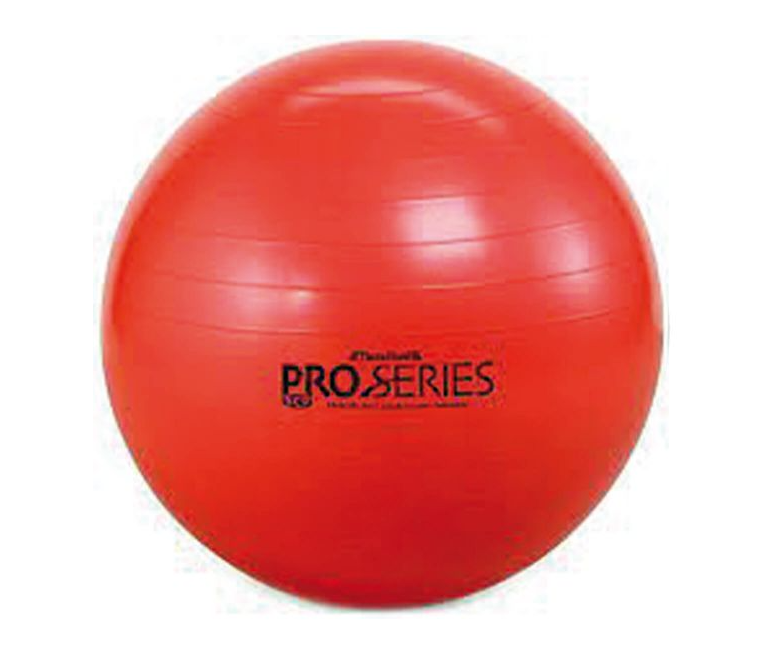 Pelota hinchable 55cm para ejercicios Theraband Pro, color rojo. Pelota hinchable 55cm para ejercicios Theraband Pro, color rojo.