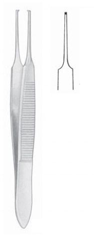 Pinza Graefe para ojos fina recta con dientes 7cm. Puntas de varias medidas Pinza Graefe para ojos fina recta con dientes 7cm. Puntas de varias medidas